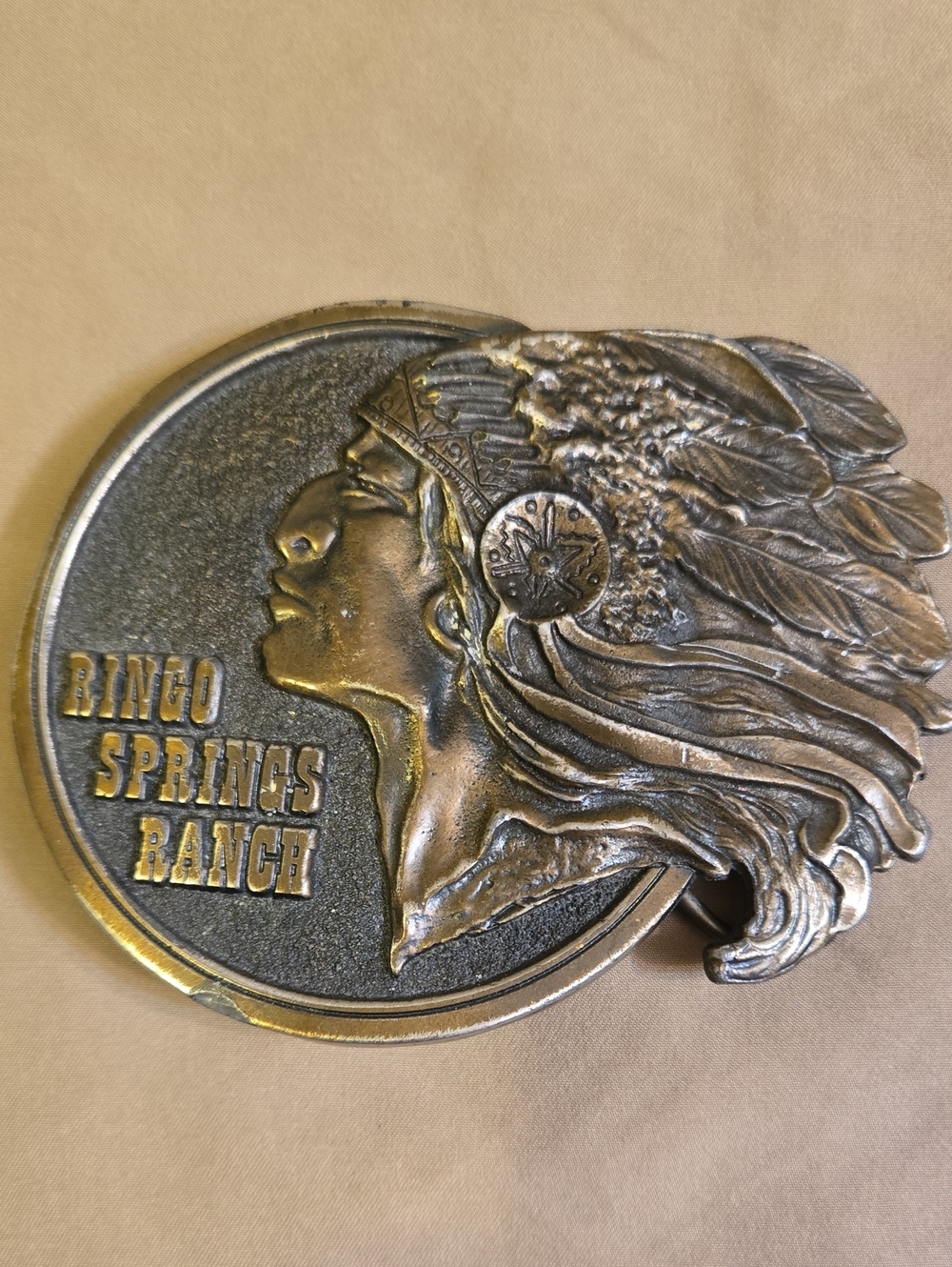 MM Ltd. Ringo Springs Ranch Motorcycle Competition Belt Buckle